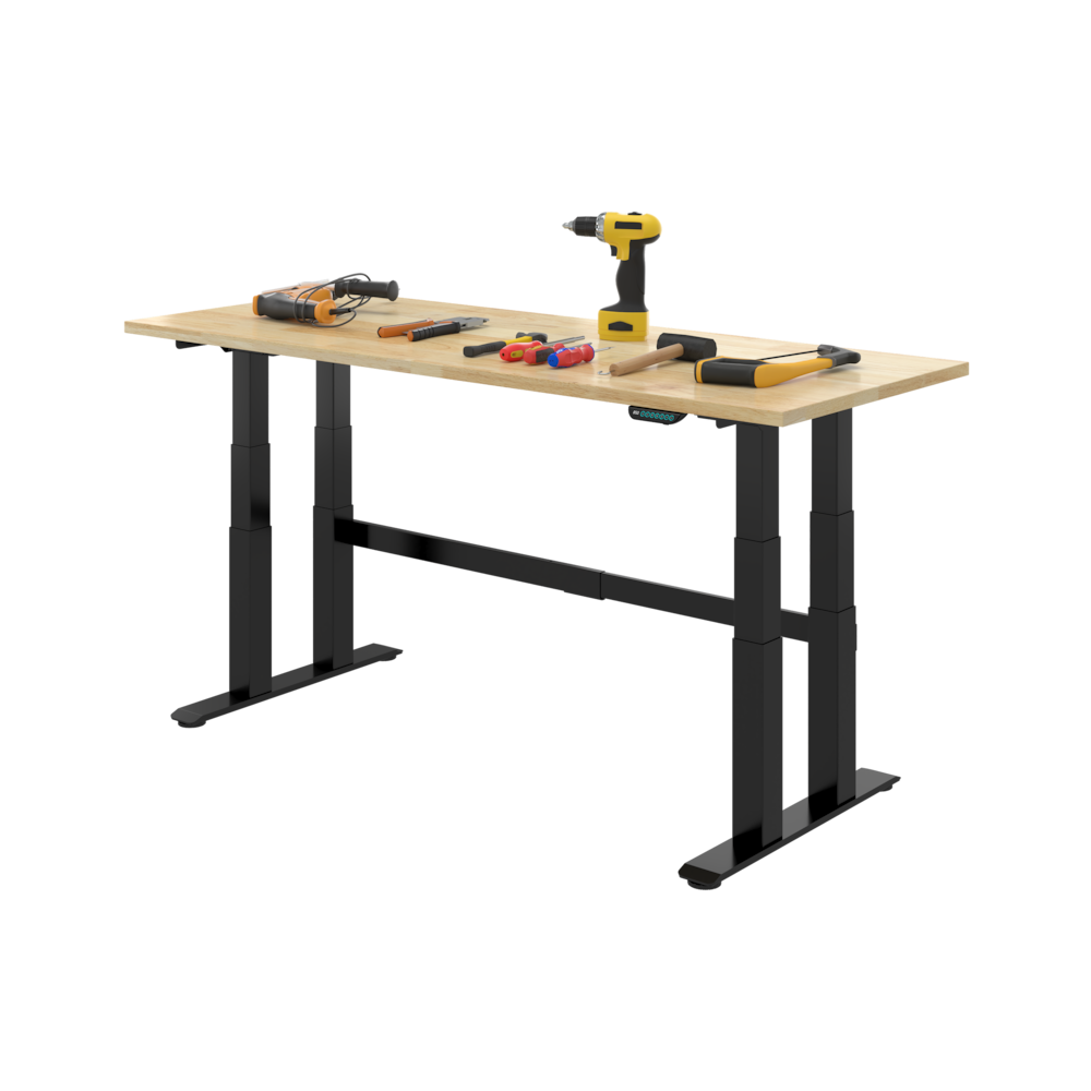 Quad-Motor Electric Industrial Height-Adjustable Workbench_4Dock